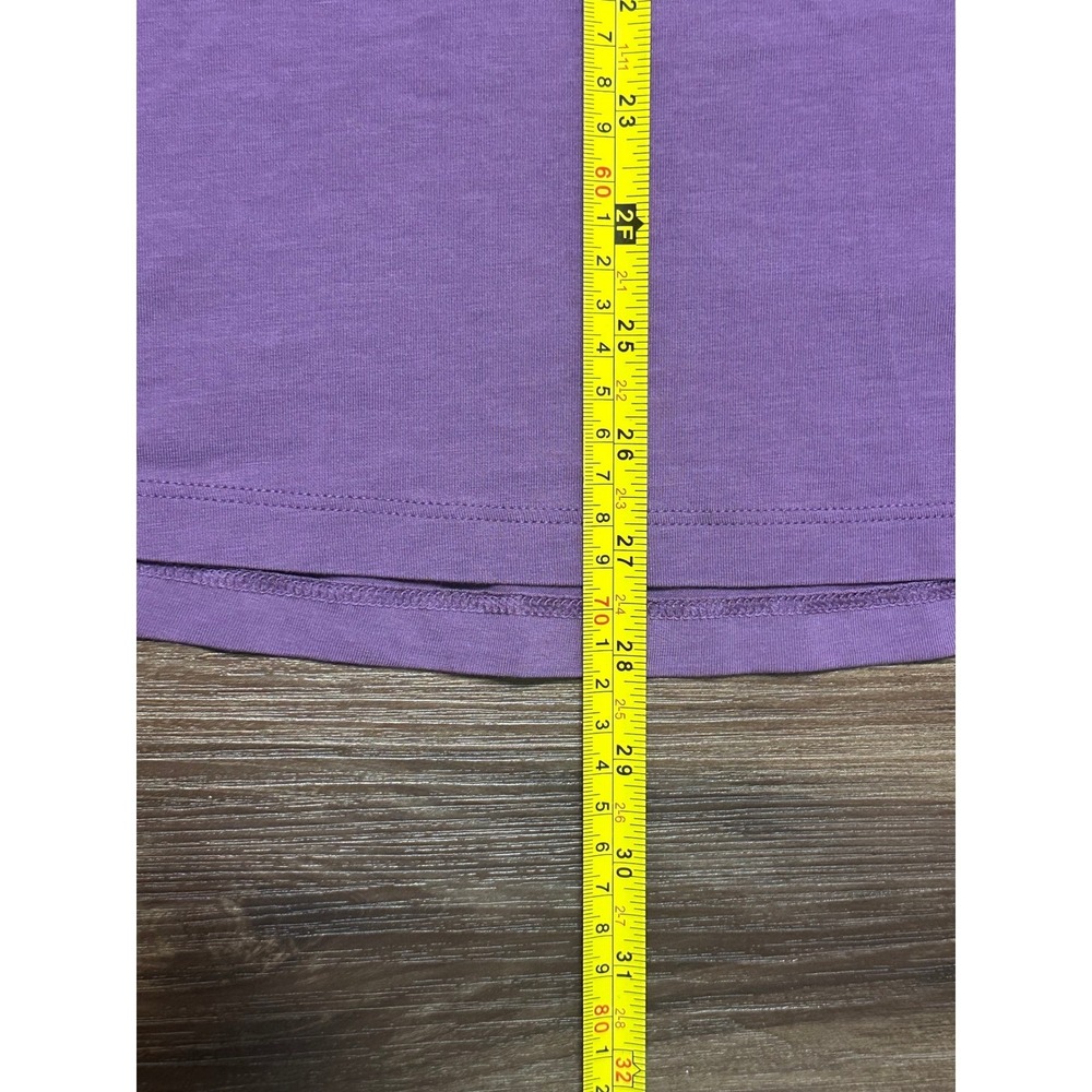 Lululemon Mens 5 Year Basic V-Neck Short Sleeve T-Shirt Purple Activewear Sz M - Picture 3 of 6